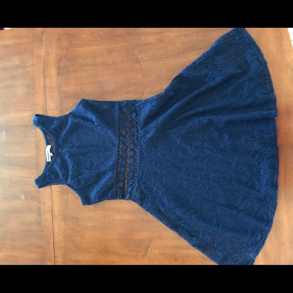 Navy Blue Pattern Dresses